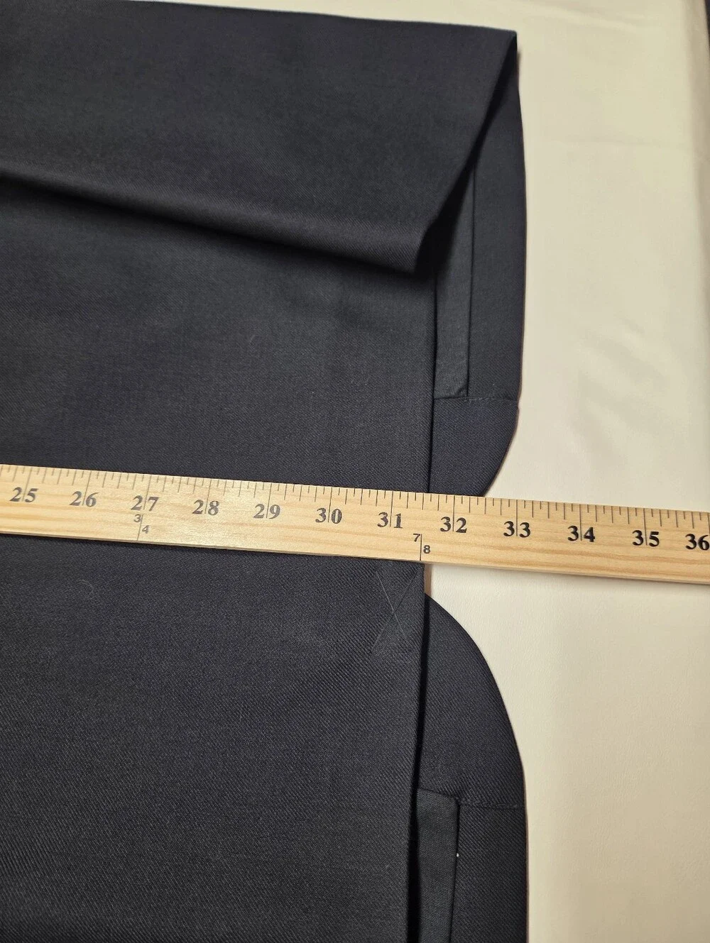 LL Bean Mens 48R Navy Wool Blazer Sport Coat Zip Pocket